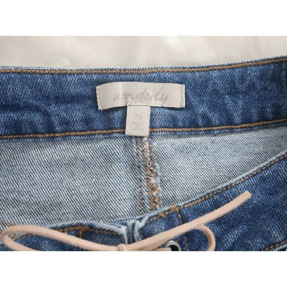 WONDERLY | Boho Embroidered Denim Skirt Size 26 - Picture 7 of 7